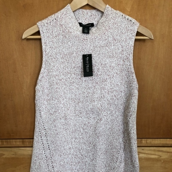 White House Black Market Sweaters - NWT Mockneck Sleeveless Sweater M